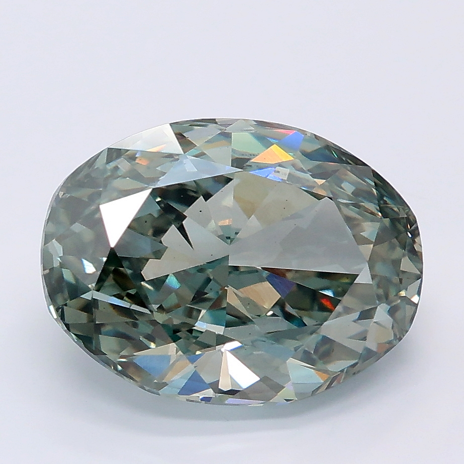 4.24ct Oval lab grown diamond