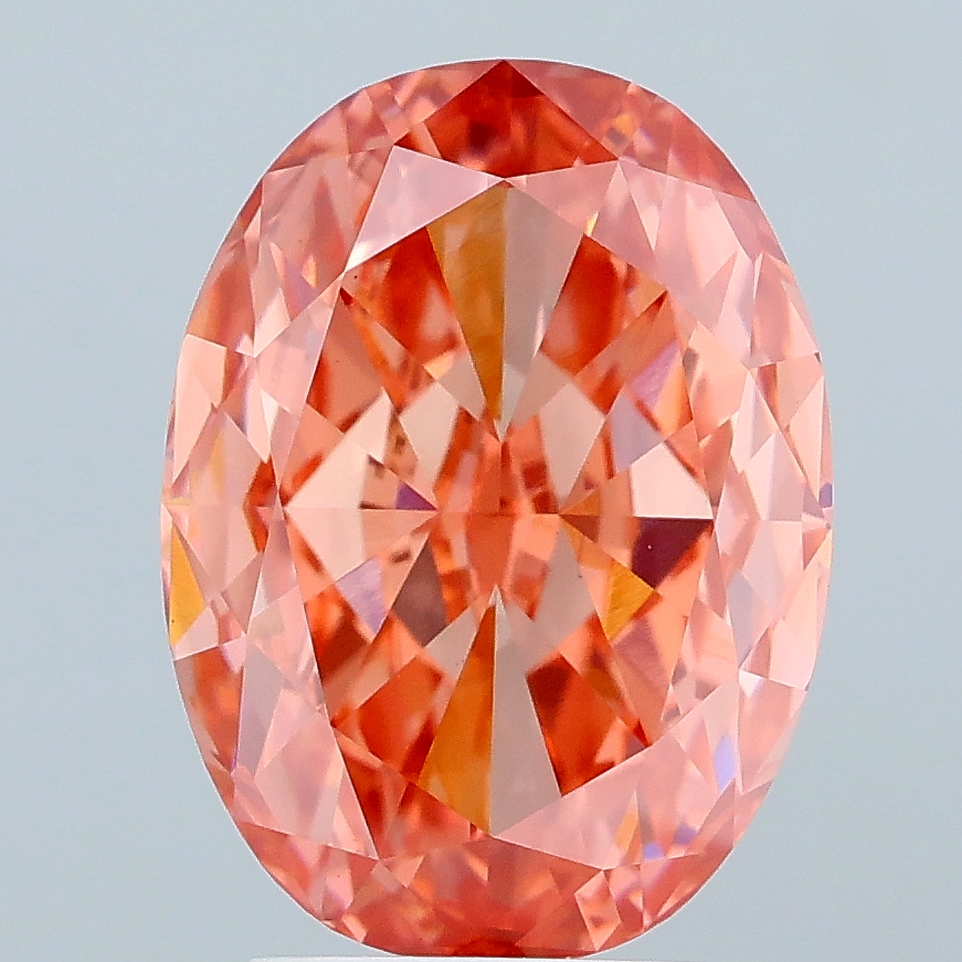 3.92ct Oval lab grown diamond