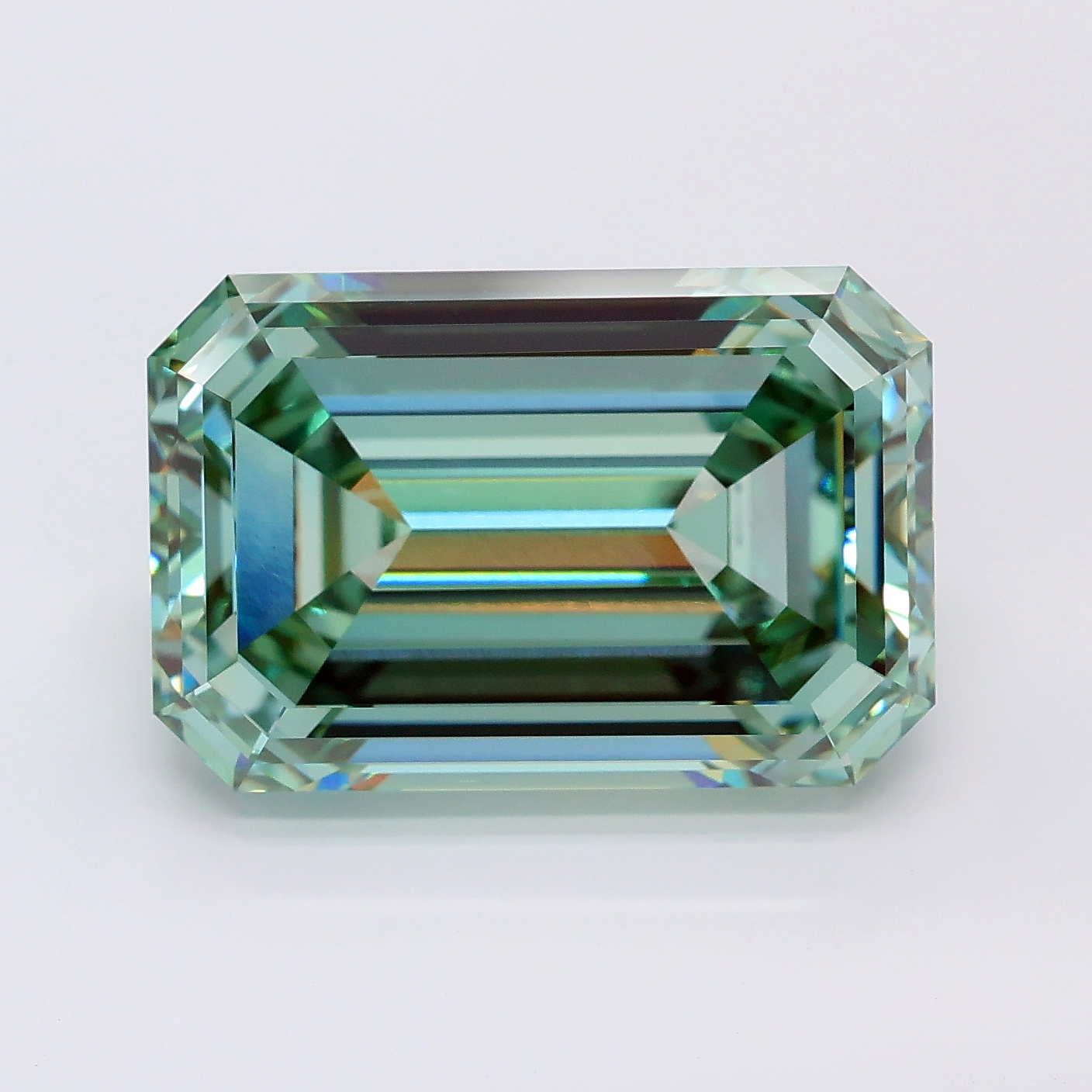 10.11ct Emerald lab grown diamond