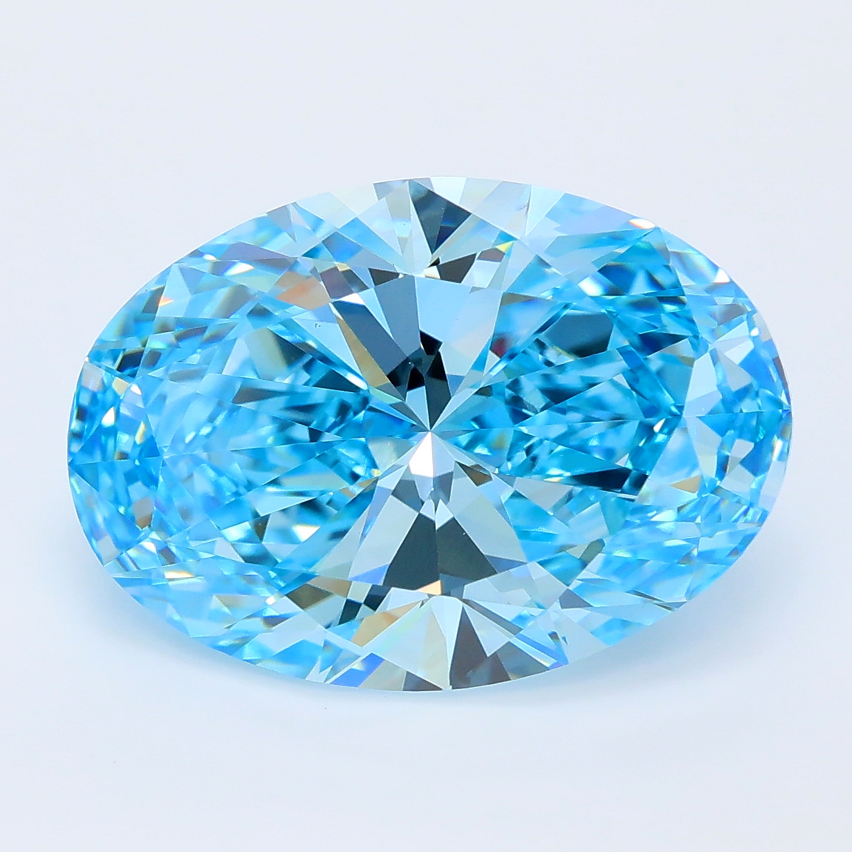 7.57ct Oval lab grown diamond