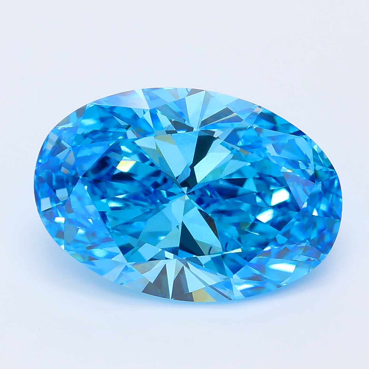 7.02ct Oval lab grown diamond
