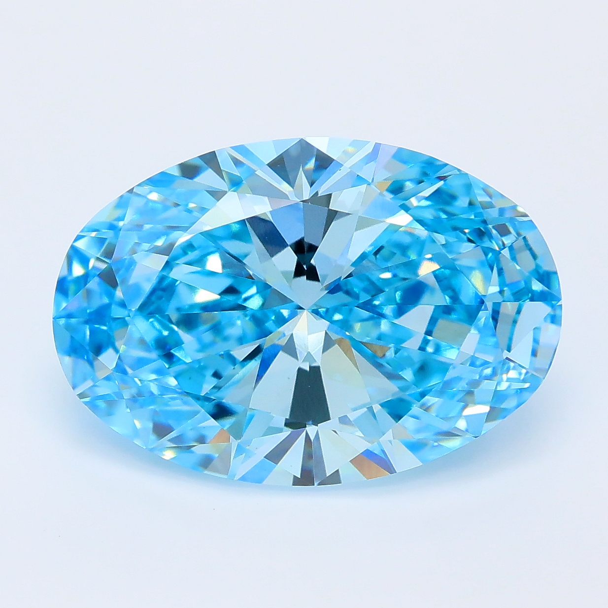7.07ct Oval lab grown diamond