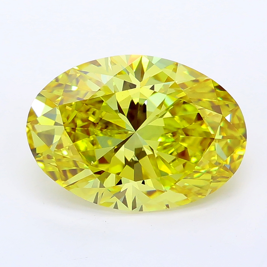 3.27ct Oval lab grown diamond