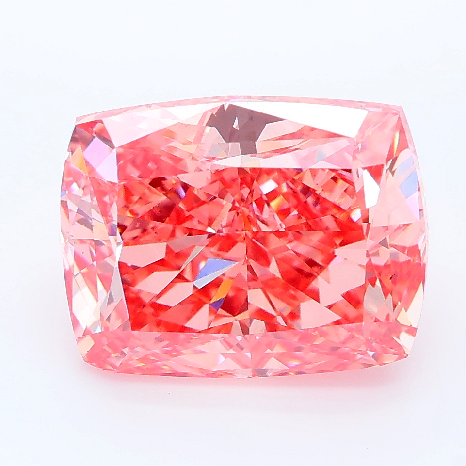 6.12ct Cushion lab grown diamond