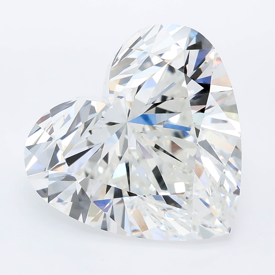 7.54ct Heart lab grown diamond