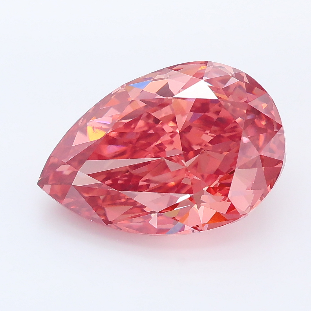 5.23ct Pear lab grown diamond