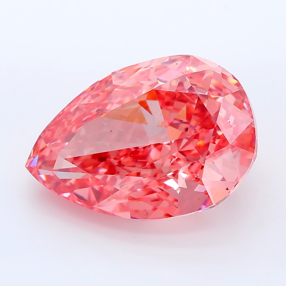 7.21ct Pear lab grown diamond
