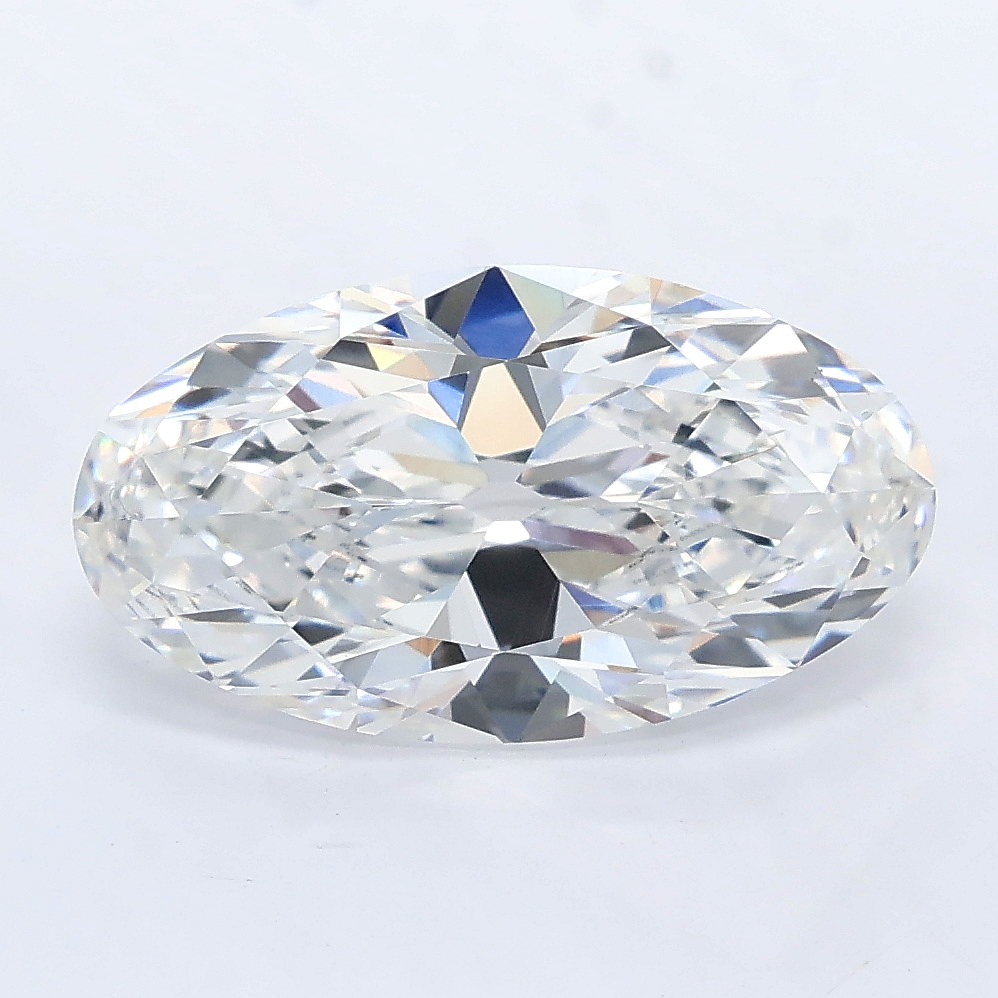 3.56ct Moval cut lab grown diamond