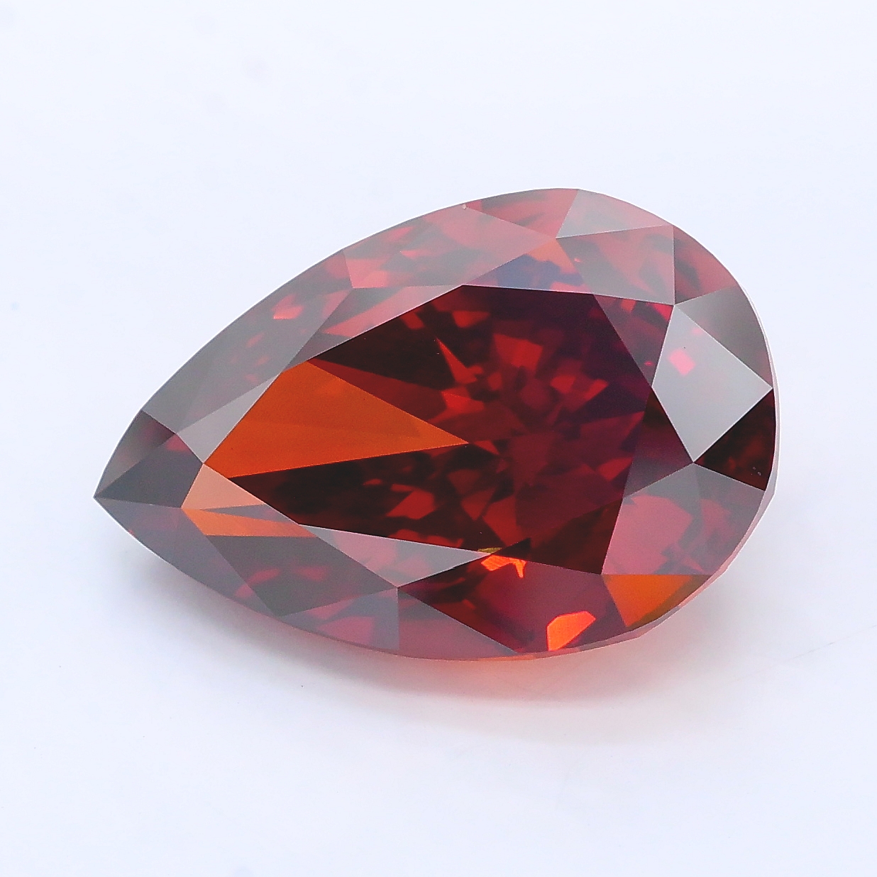 7.41ct Pear lab grown diamond