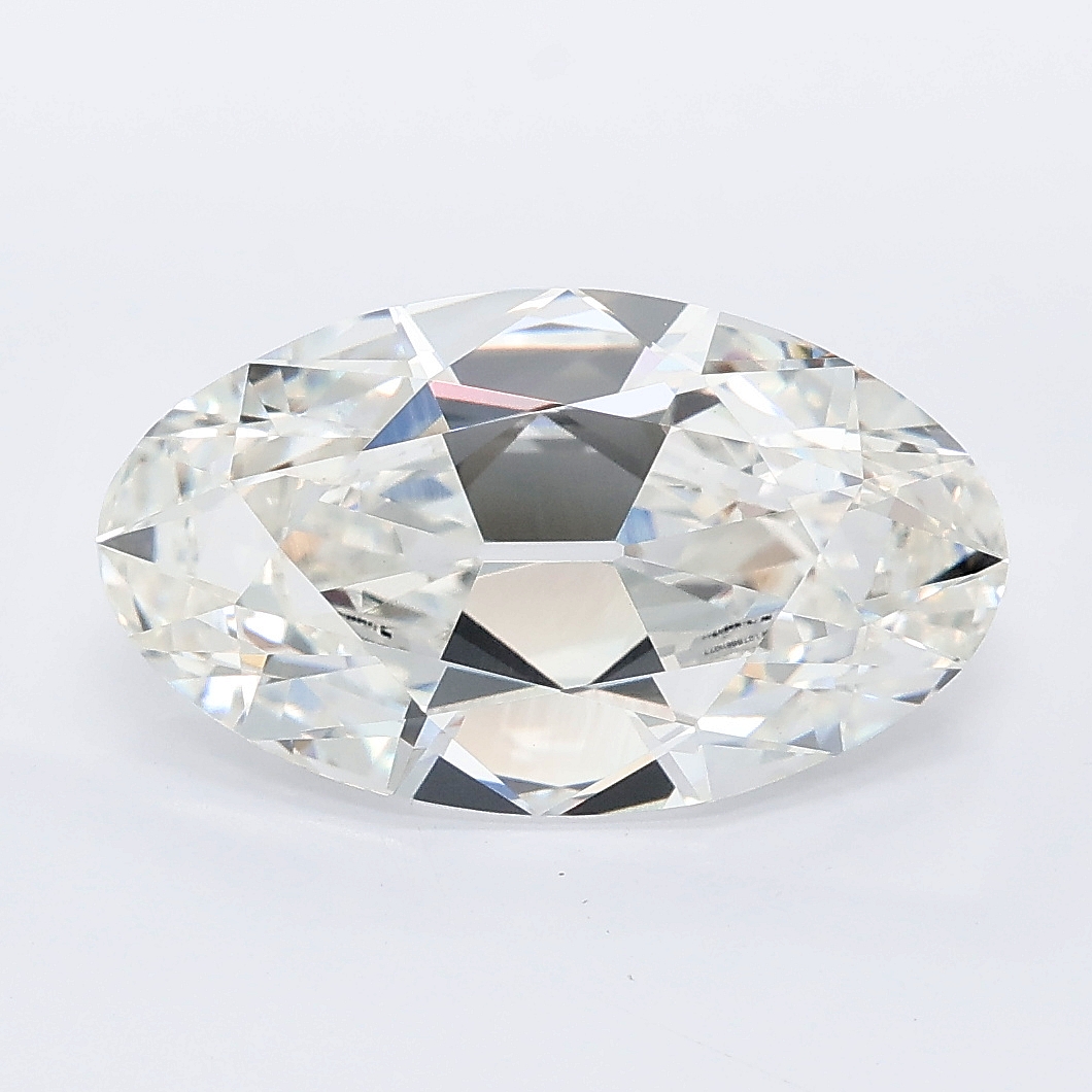 4.01ct Moval cut lab grown diamond