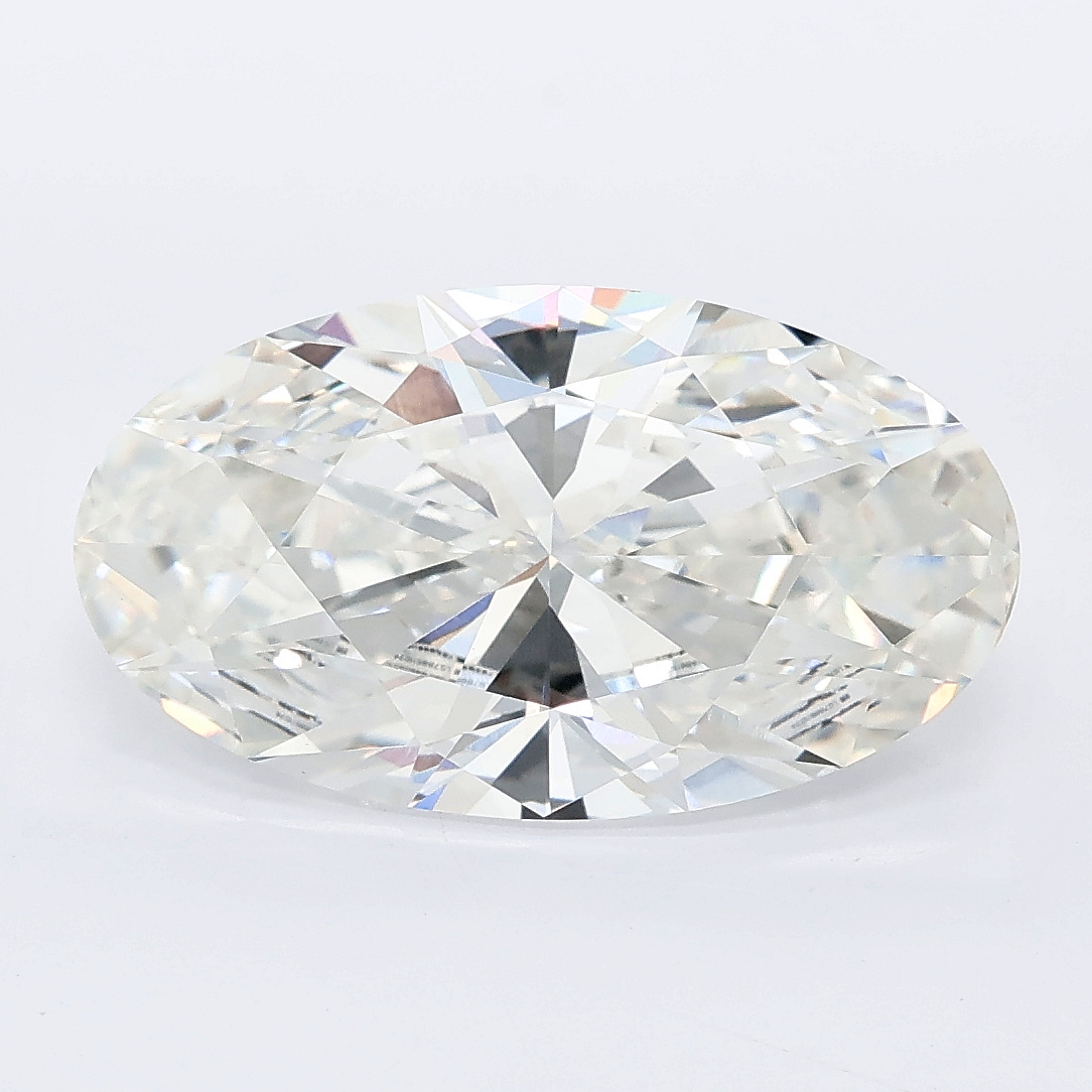 4.04ct Moval cut lab grown diamond
