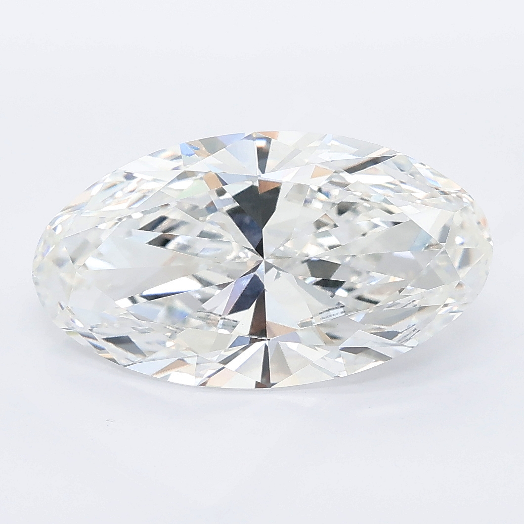 3.64ct Moval cut lab grown diamond