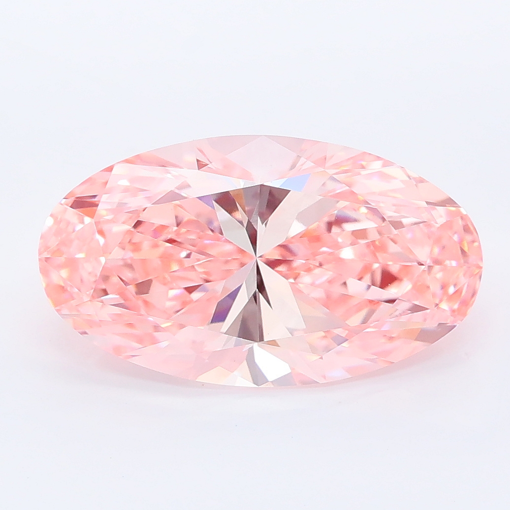 4.25ct Moval cut lab grown diamond