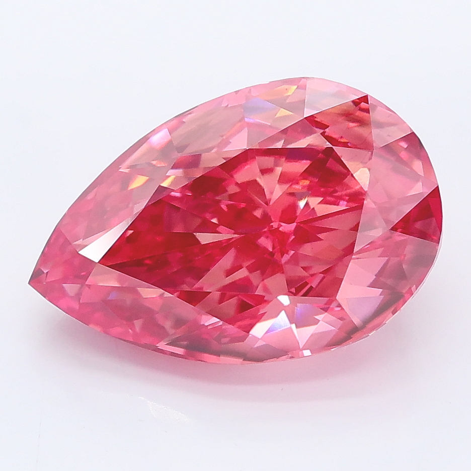 5.24ct Pear lab grown diamond