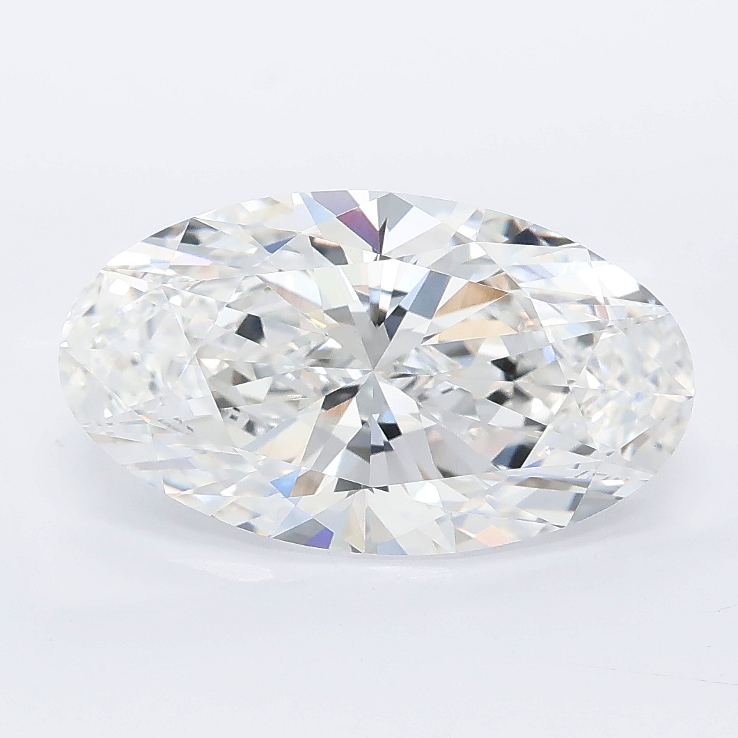 4.04ct Moval cut lab grown diamond