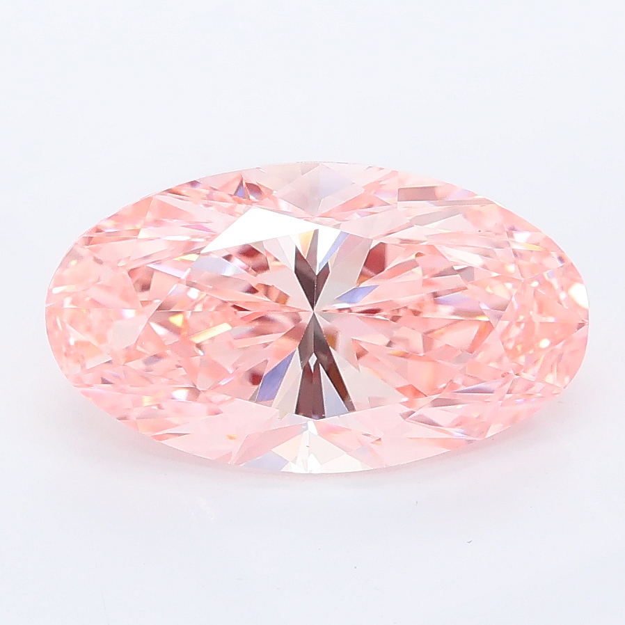 3.00ct Moval cut lab grown diamond