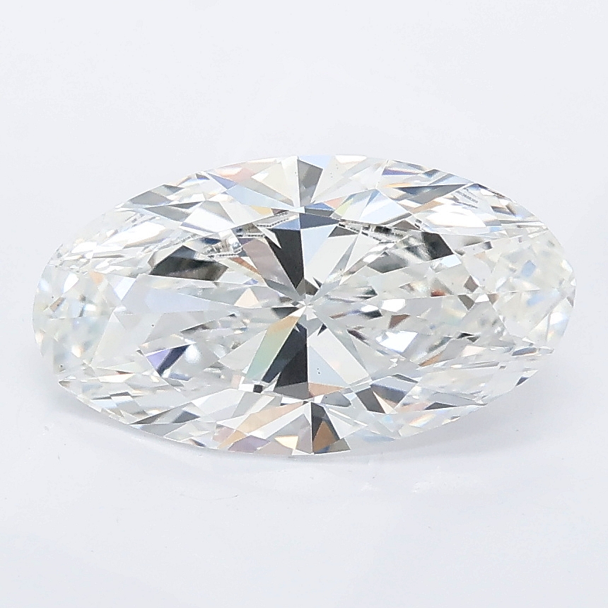 2.11ct Moval cut lab grown diamond