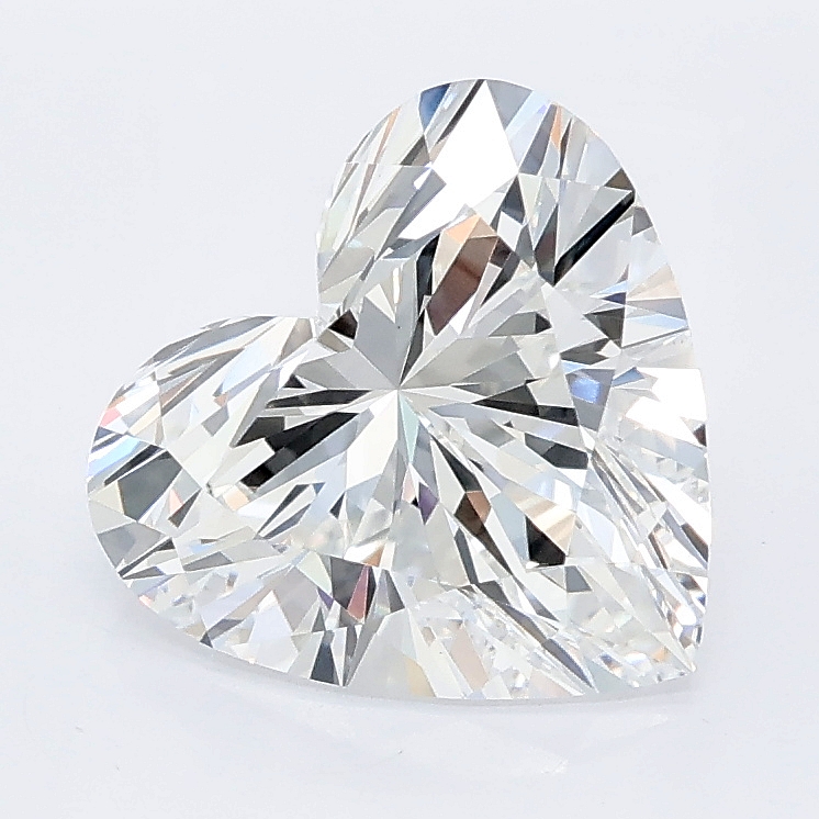 2.57ct Heart lab grown diamond