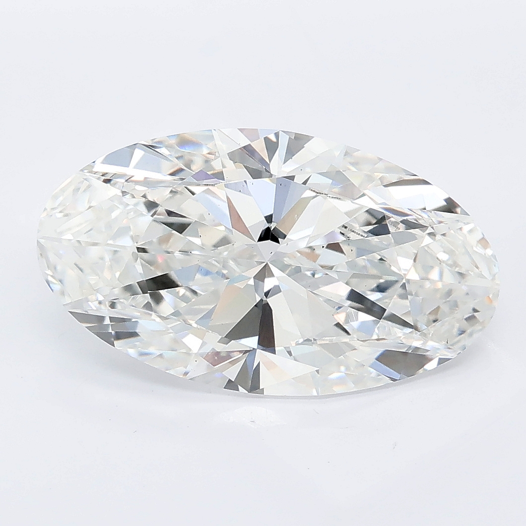 4.26ct Moval cut lab grown diamond