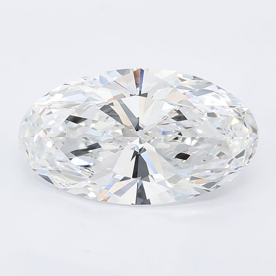 2.74ct Moval cut lab grown diamond