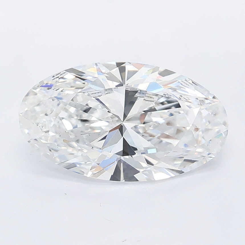2.05ct Moval cut lab grown diamond