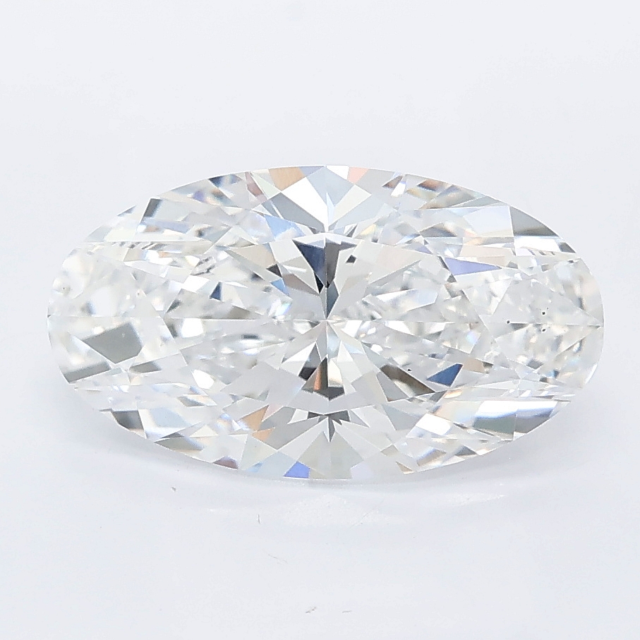 2.58ct Moval cut lab grown diamond