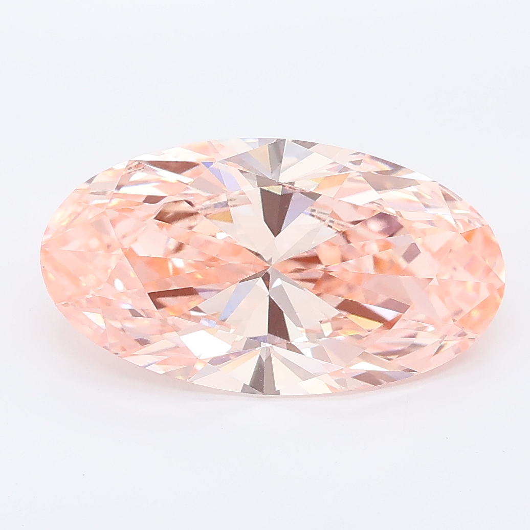 3.53ct Moval cut lab grown diamond