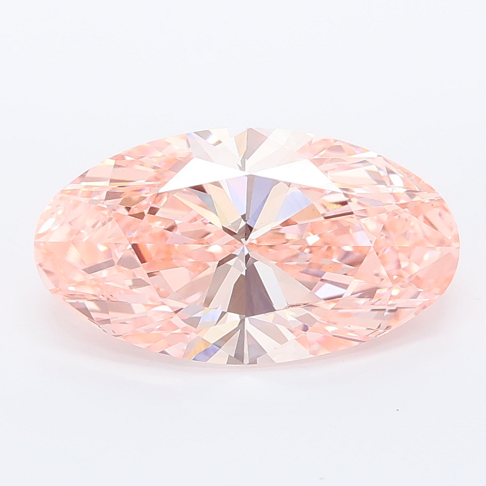 3.01ct Moval cut lab grown diamond