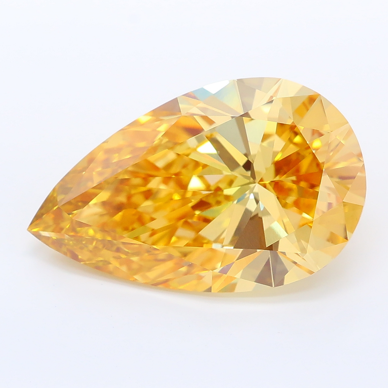 7.28ct Pear lab grown diamond