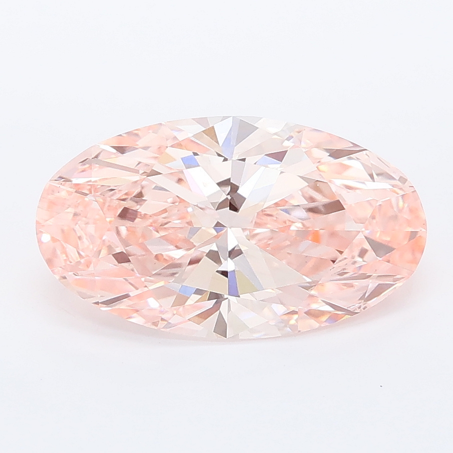 2.60ct Moval cut lab grown diamond