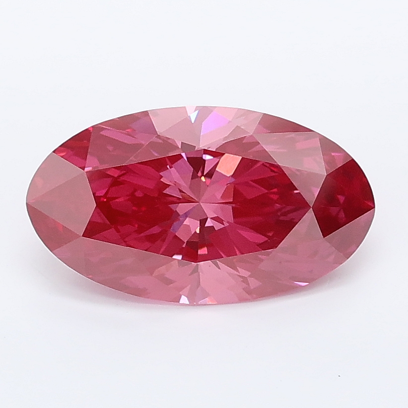 2.03ct Moval cut lab grown diamond