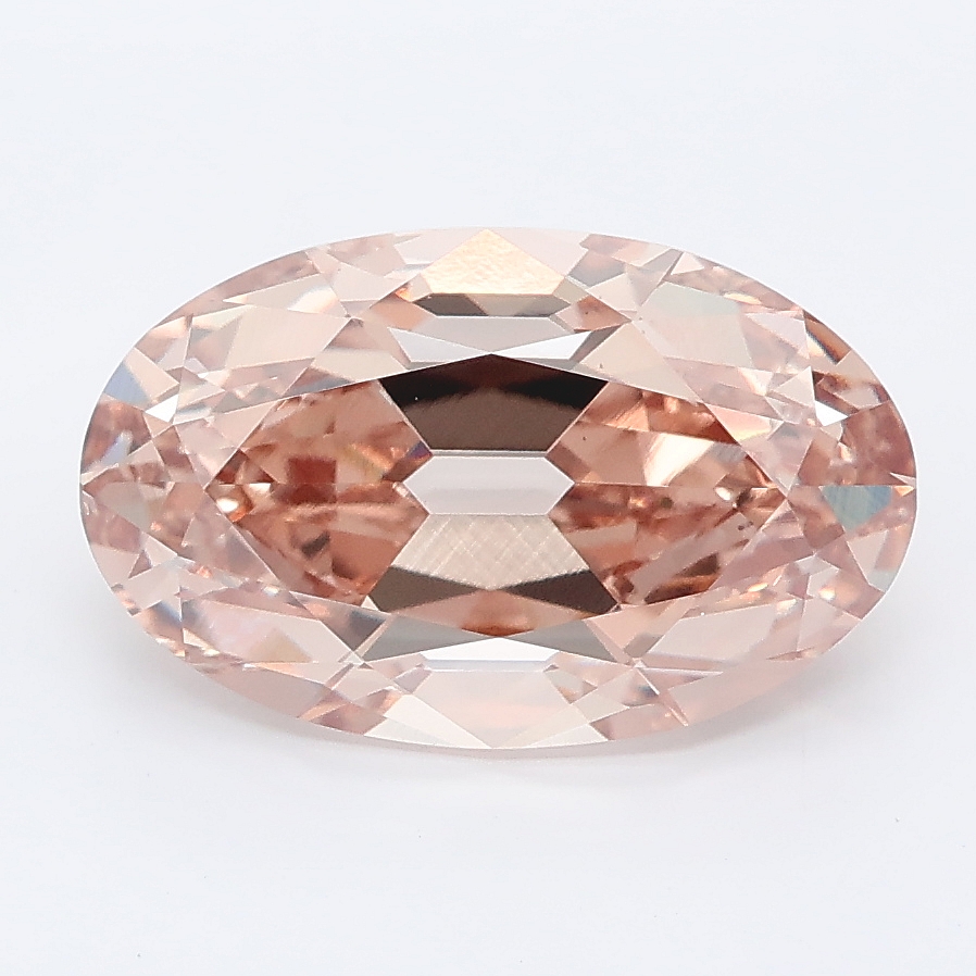 3.80ct Moval cut lab grown diamond