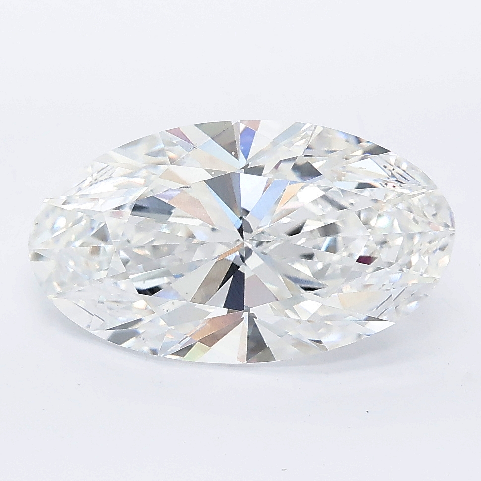 3.50ct Moval cut lab grown diamond