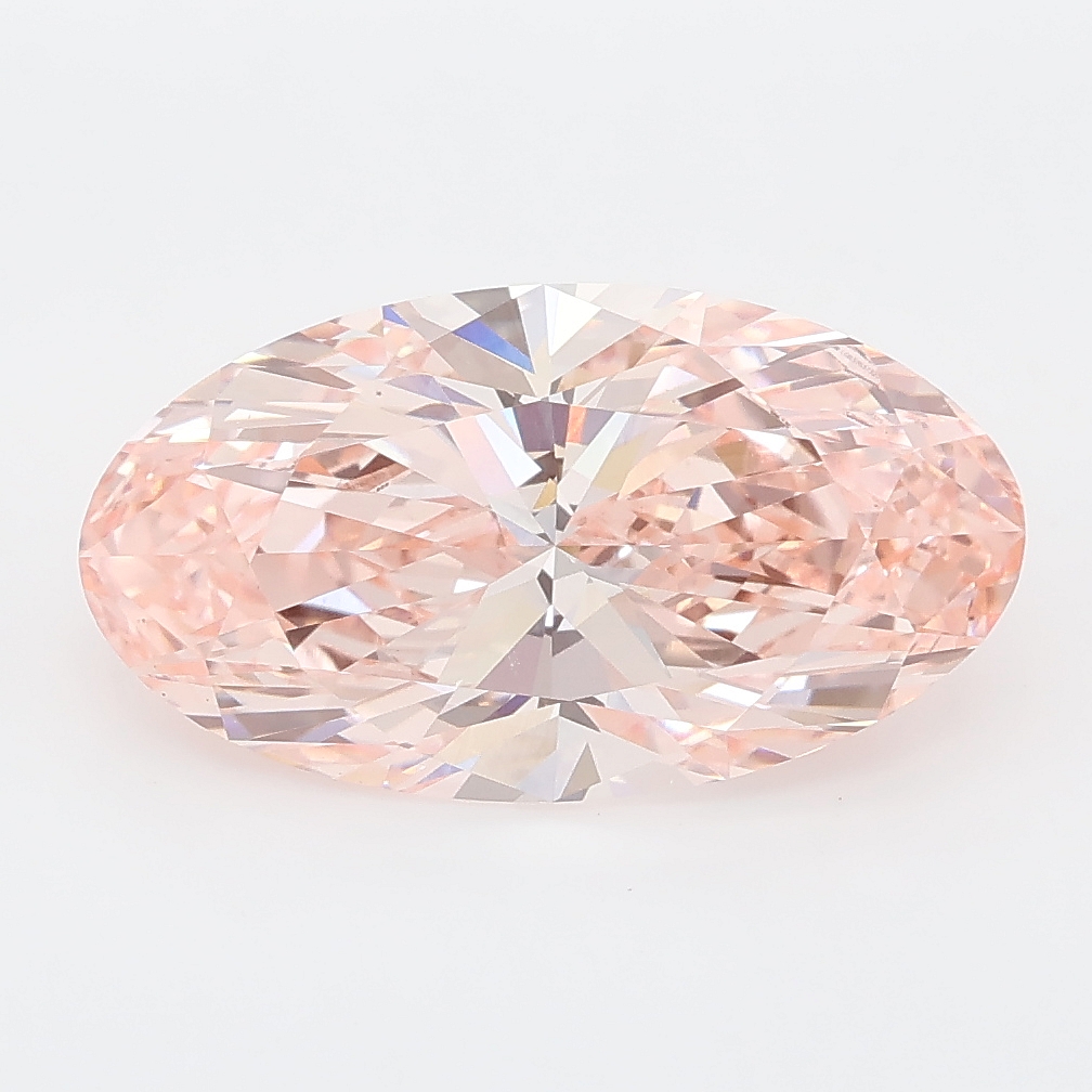 3.30ct Moval cut lab grown diamond