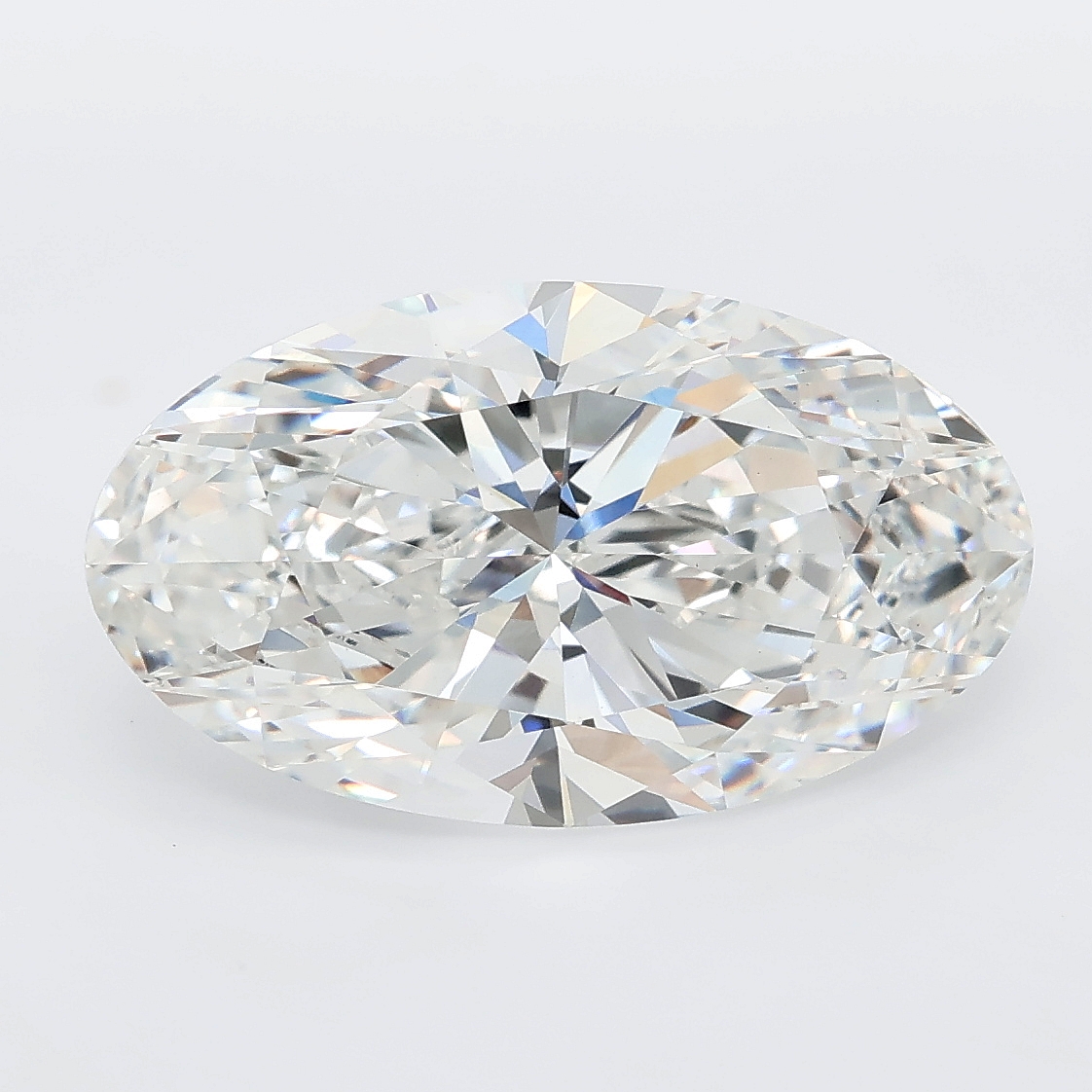 5.25 ct Moval Cut lab grown diamond F VS1