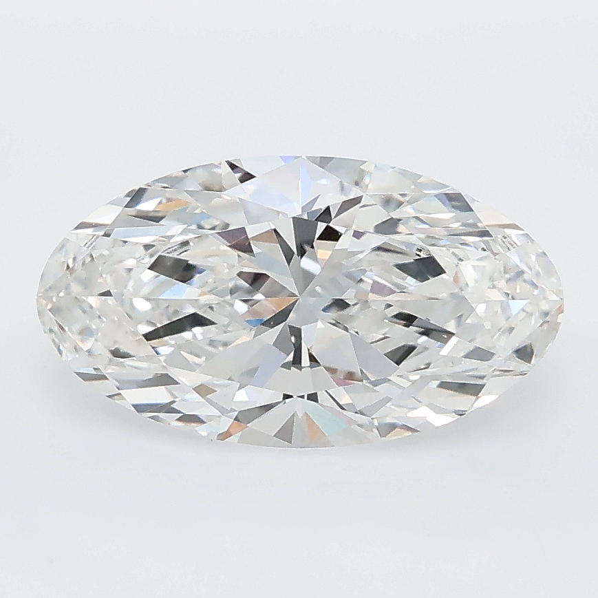 2.26 ct Moval Cut lab grown diamond E VVS2