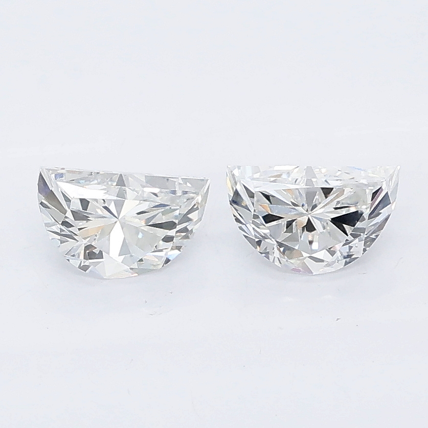 0.76ct Half moon lab grown diamond