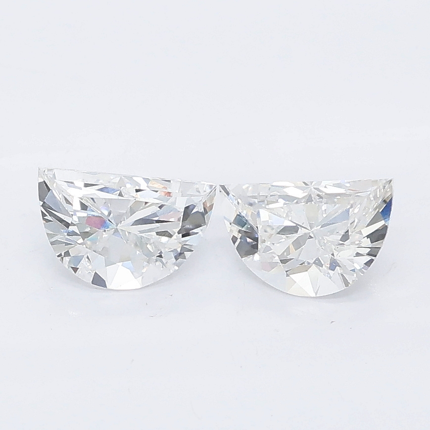 0.88ct Half moon lab grown diamond