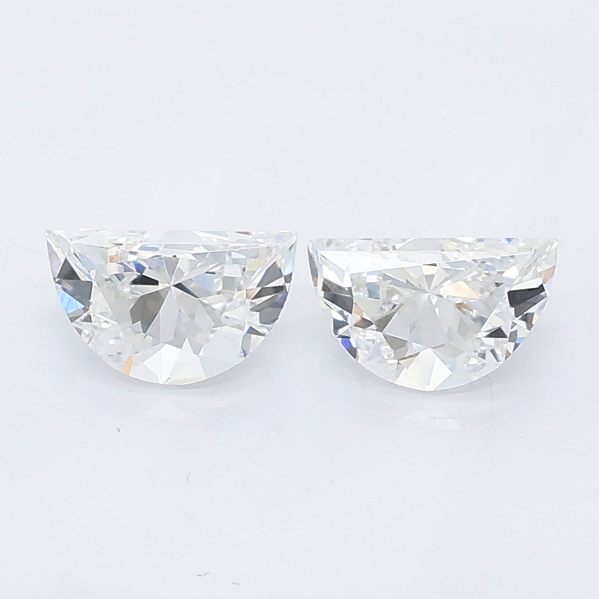 0.84ct Half moon lab grown diamond